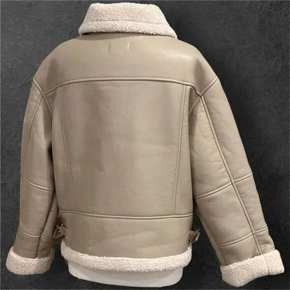 HEARTLOOM Women’s Matin Sherpa Jacket Coat in the Size Large - Picture 6 of 14